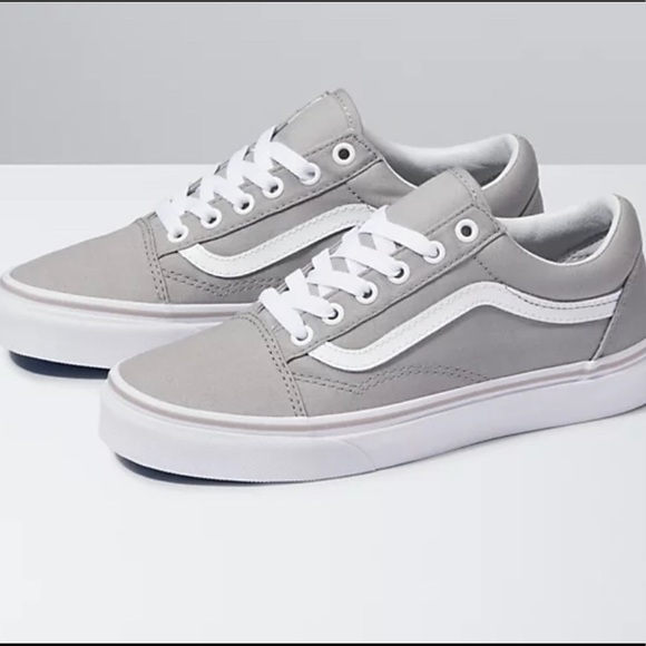 Vans Shoes - light grey low top old skool vans